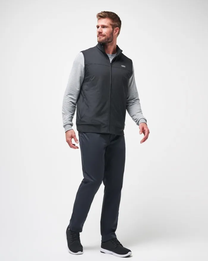 TravisMathew WANDERLUST VEST Black Men Vests TravisMathew WANDERLUST VEST Black Men Vests