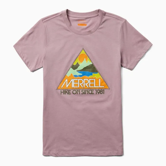 Triangle Tee Elderberry Women Merrell Tops