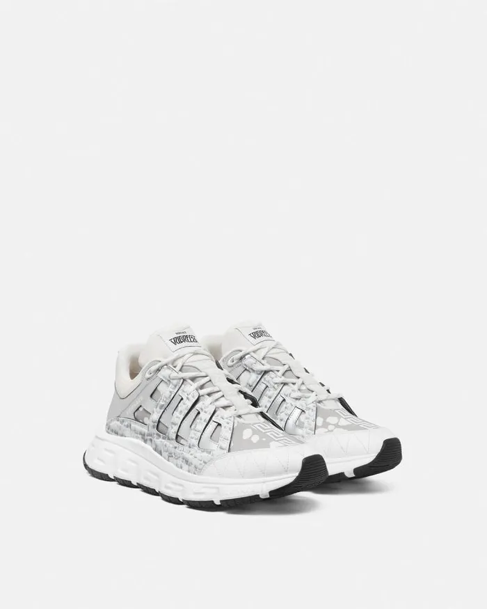 Trigreca Sneakers Whitesilver Men Versace Sneakers