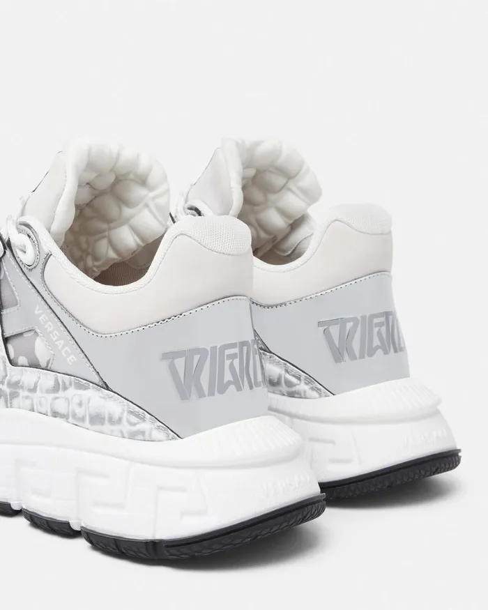 Trigreca Sneakers Whitesilver Men Versace Sneakers