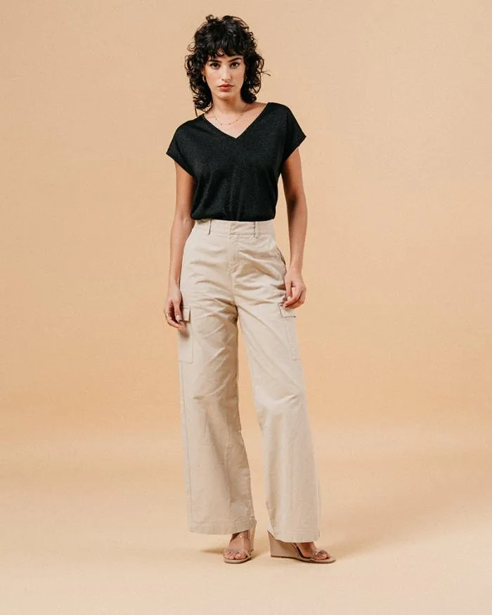 TROUSERS BEIGE MATEO Shop Grace and Mila HighWaisted Trousers