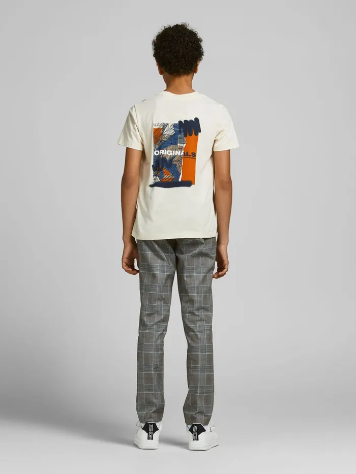 Trousers JACK and JONES Junior BOYS MARCO PHIL CHINOS Grey Beige