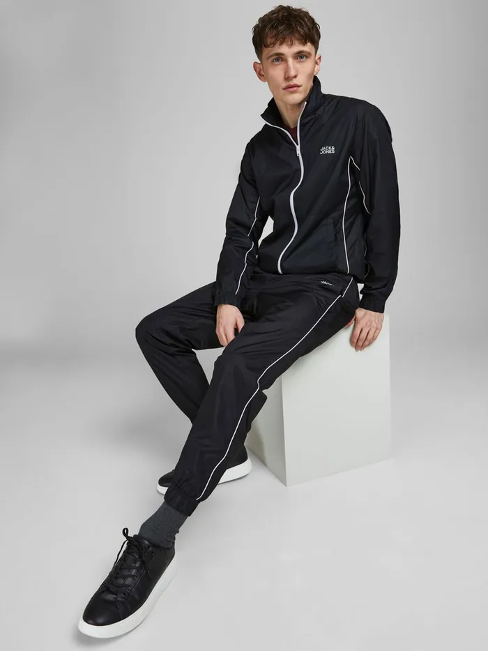 Trousers JACK and JONES Mens 2PIECE TRACKSUIT Black Black