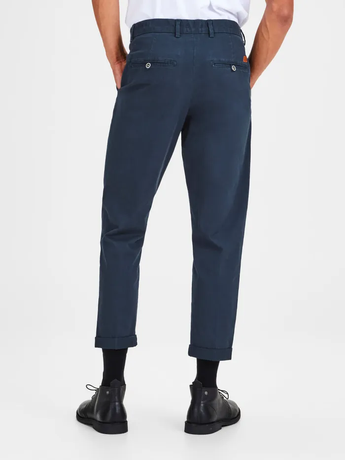 Trousers JACK and JONES Mens ACE MILTON AKM 562 CHINOS Blue Navy Blazer