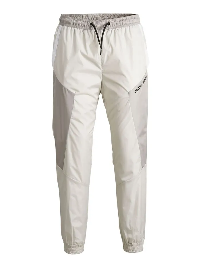 Trousers JACK and JONES Mens ACE RODMAN TRAINING TROUSERS White Glacier Gray