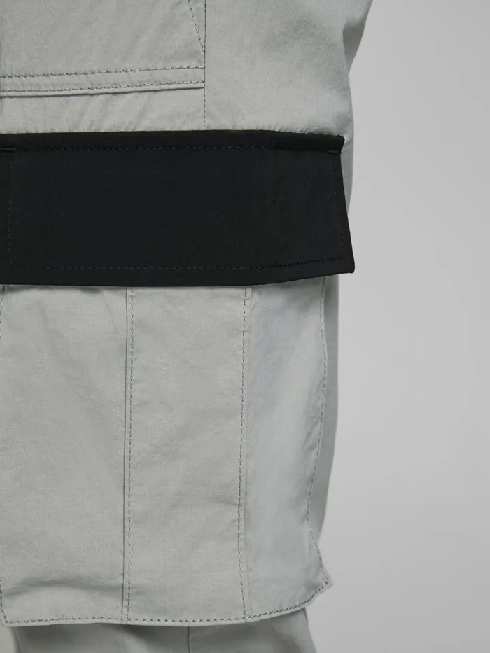 Trousers JACK and JONES Mens ACE STAN TC419 CARGO TROUSERS Grey Drizzle