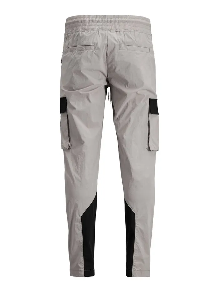 Trousers JACK and JONES Mens ACE STAN TC419 CARGO TROUSERS Grey Drizzle