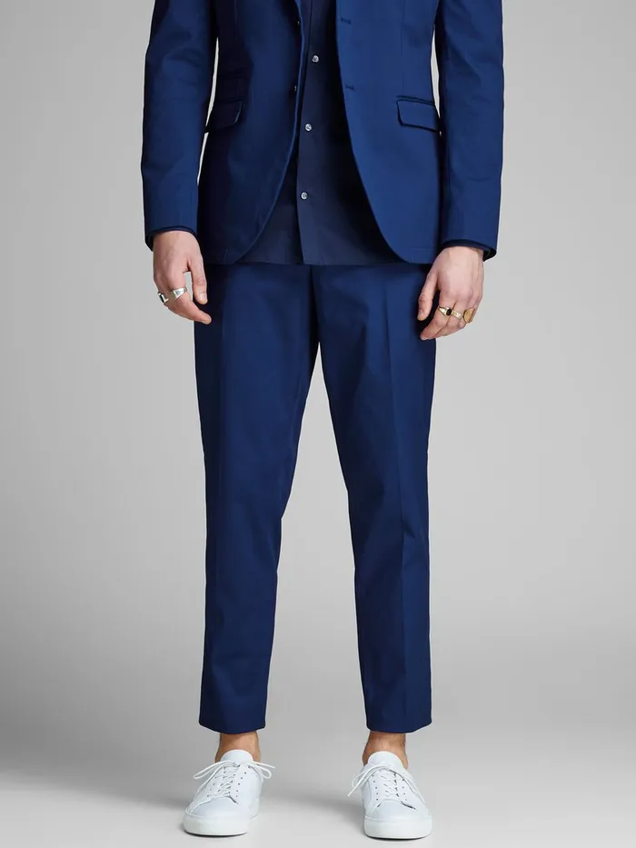 Trousers JACK and JONES Mens AVALON PREMIUM TROUSERS Blue Blue Depths