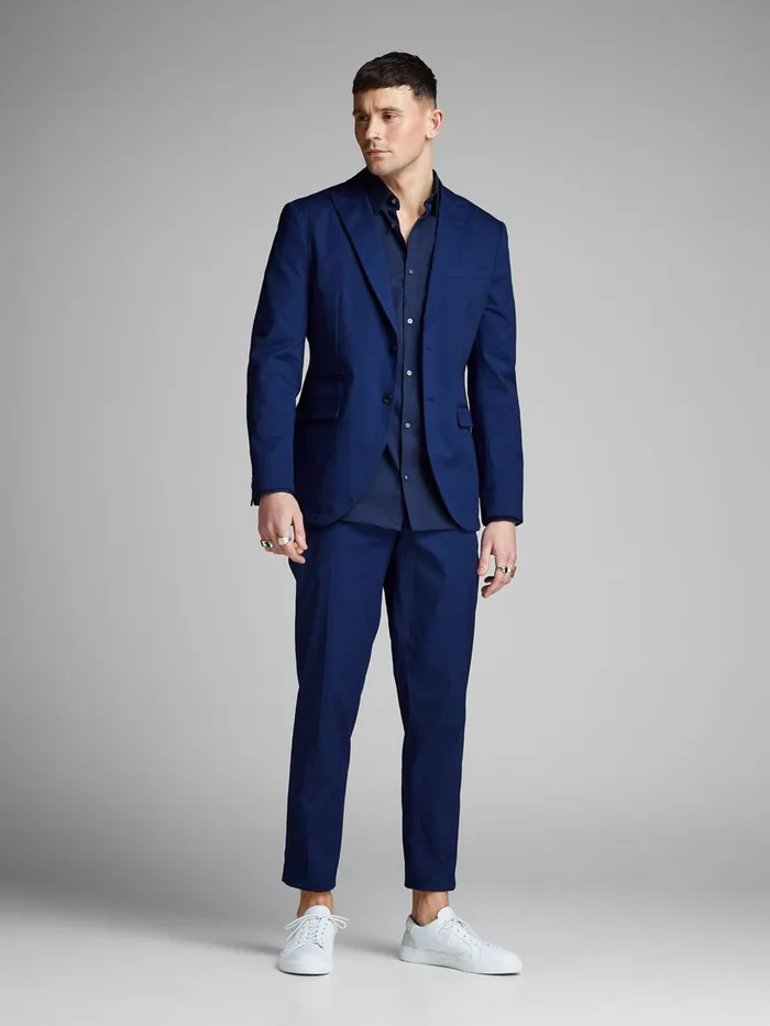 Trousers JACK and JONES Mens AVALON PREMIUM TROUSERS Blue Blue Depths