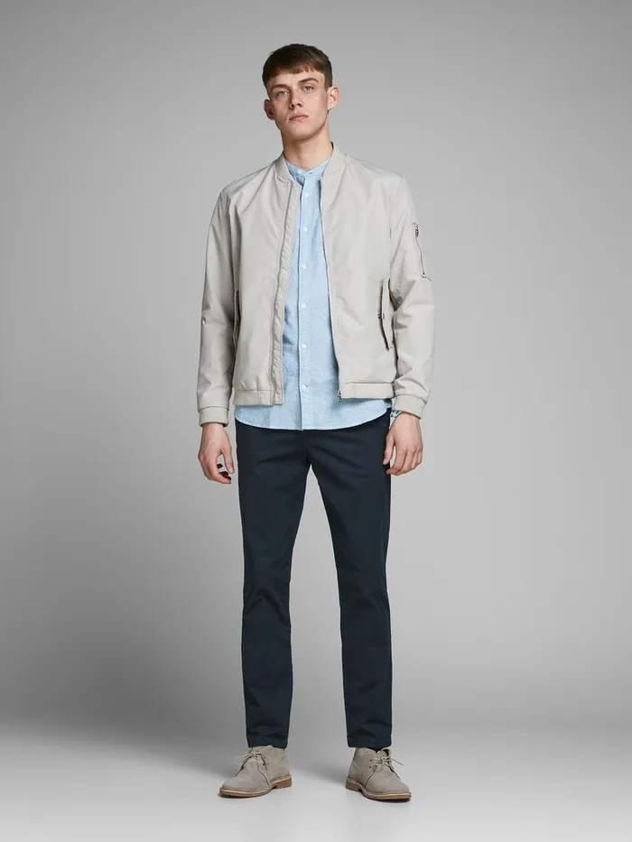 Trousers JACK and JONES Mens CODY SPENCER WW CHINOS Blue Navy Blazer