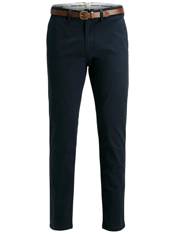 Trousers JACK and JONES Mens CODY SPENCER WW CHINOS Blue Navy Blazer