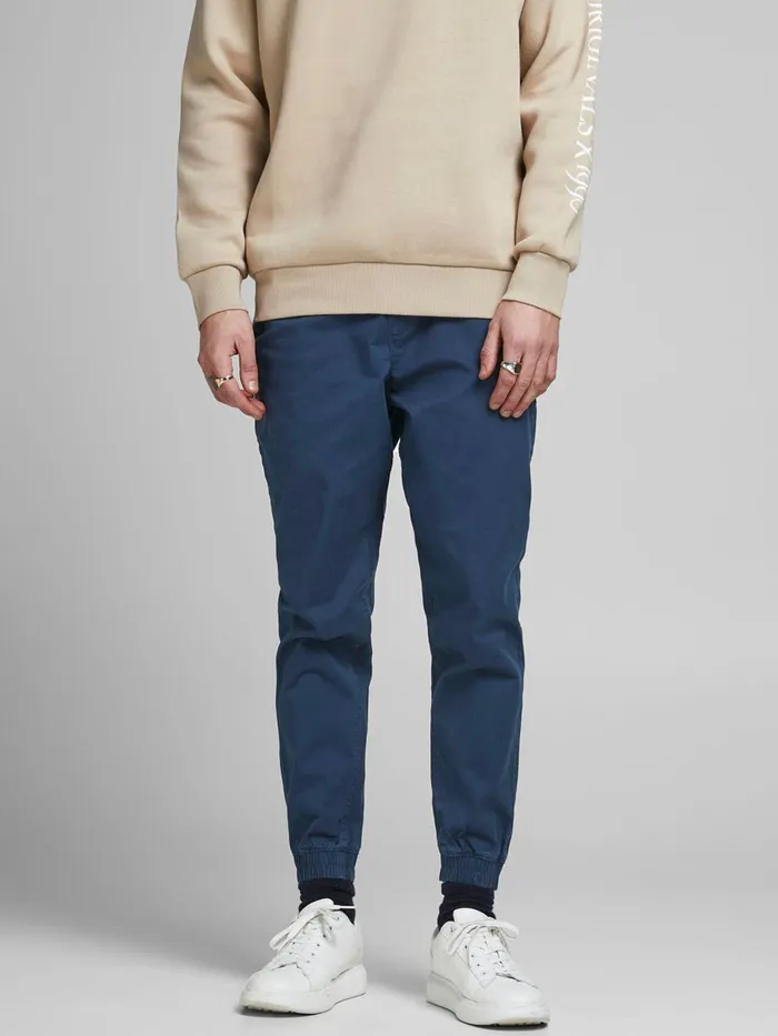 Trousers JACK and JONES Mens GORDON LANE AKM TROUSERS Blue Navy Blazer