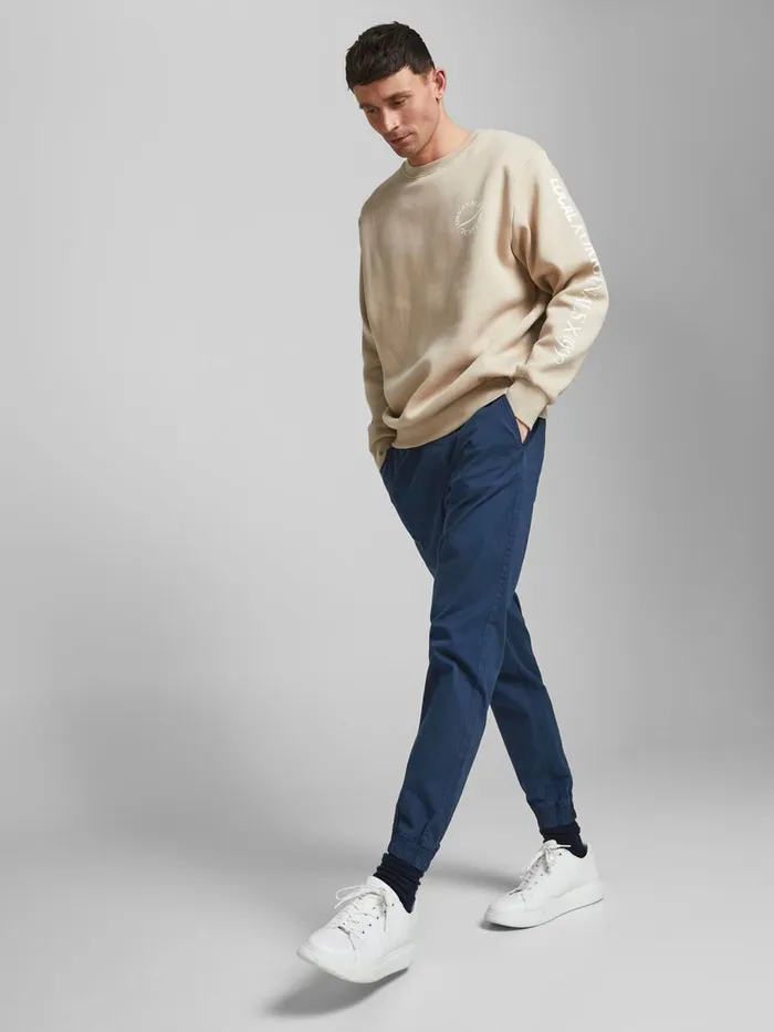 Trousers JACK and JONES Mens GORDON LANE AKM TROUSERS Blue Navy Blazer