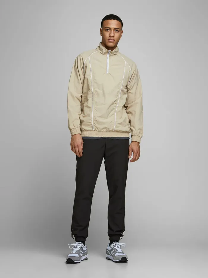 Trousers JACK and JONES Mens GORDON TECHNICAL SWEATPANTS Black Black Near Me