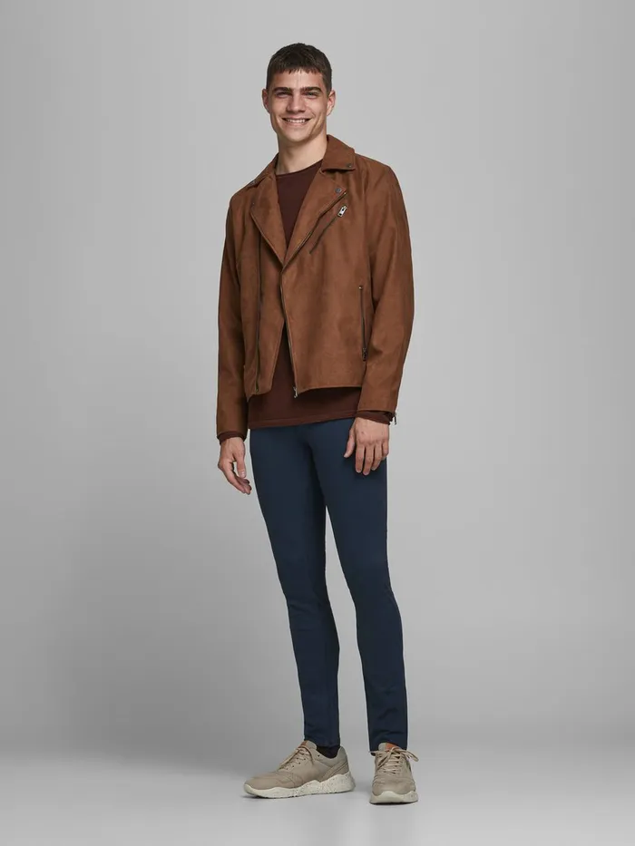Trousers JACK and JONES Mens LIAM ORIGINAL AKM TROUSERS Blue Navy Blazer