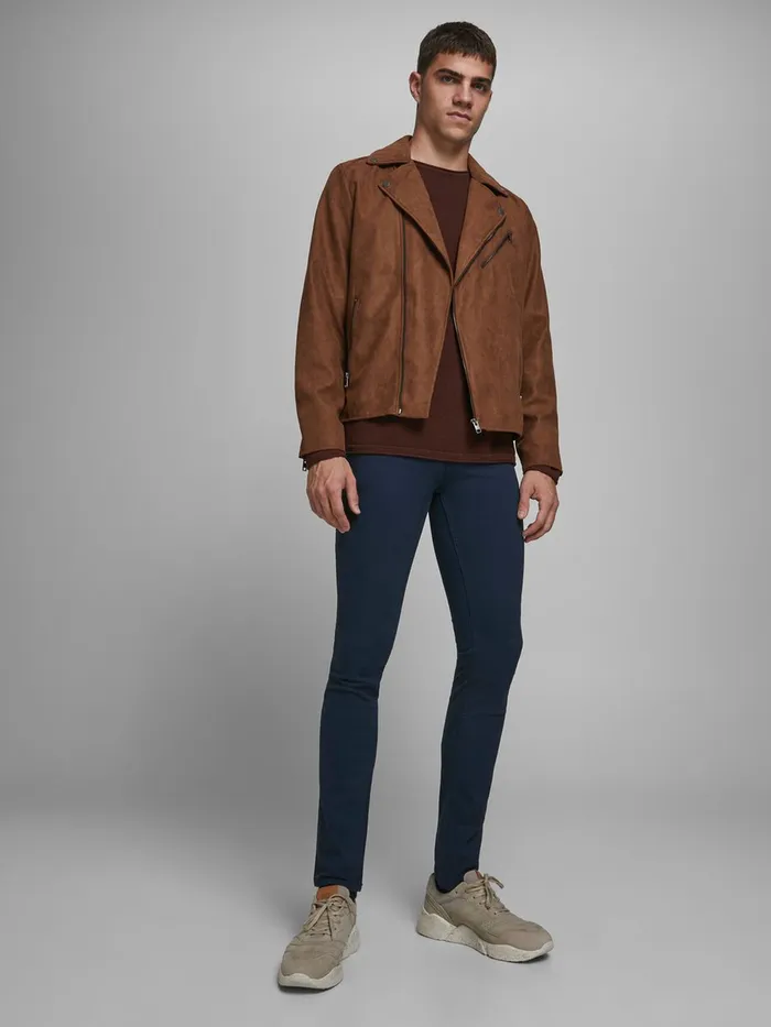 Trousers JACK and JONES Mens LIAM ORIGINAL AKM TROUSERS Blue Navy Blazer