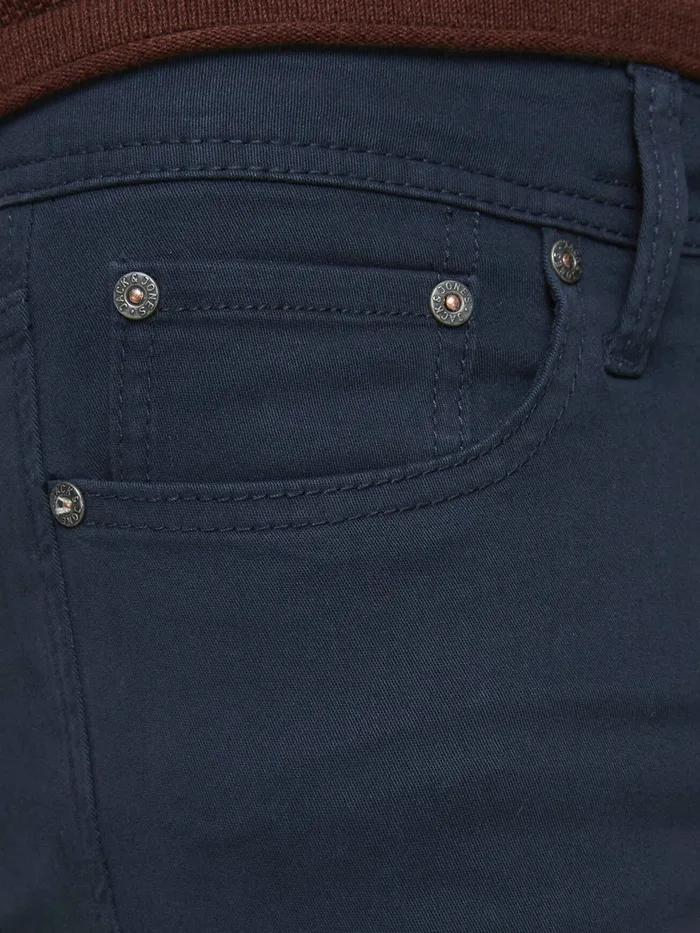 Trousers JACK and JONES Mens LIAM ORIGINAL AKM TROUSERS Blue Navy Blazer