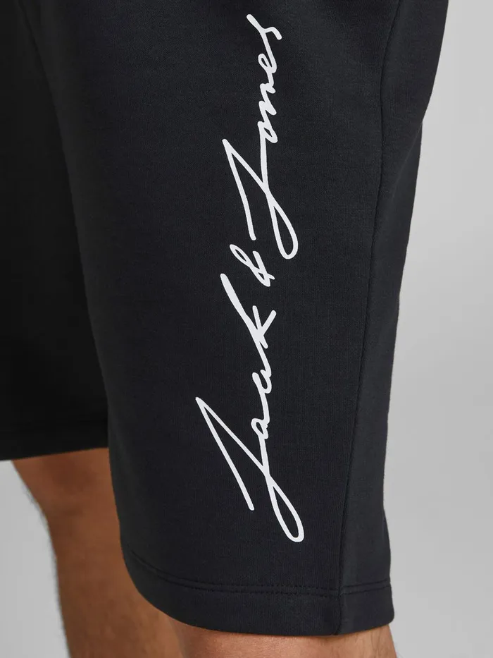 Trousers JACK and JONES Mens LOOPBACK 2PIECE TRACKSUIT Black Tap Shoe