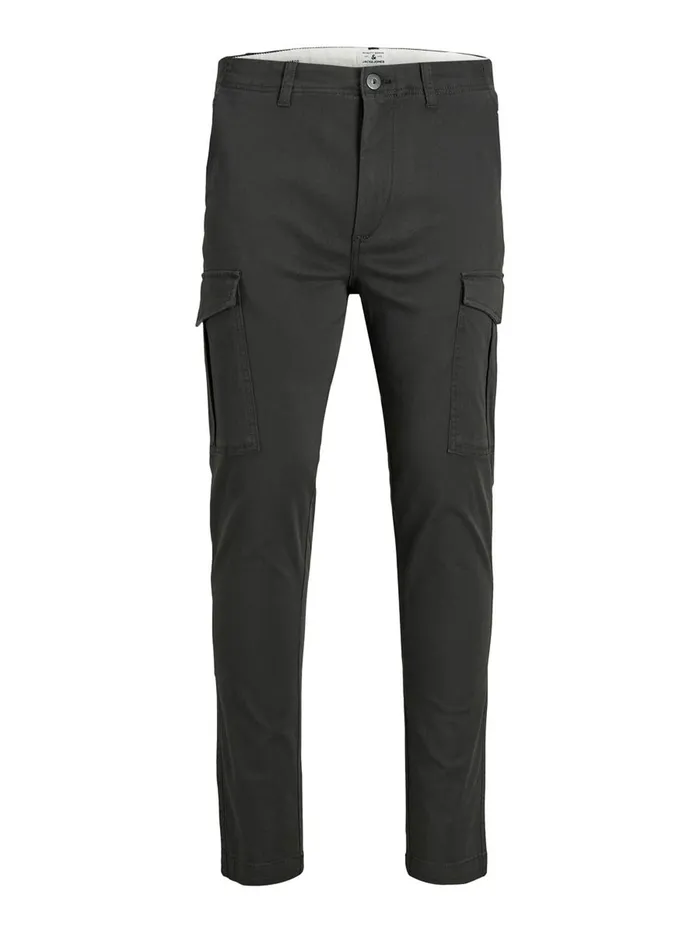 Trousers JACK and JONES Mens MARCO JOE AKM CARGO TROUSERS Black Black