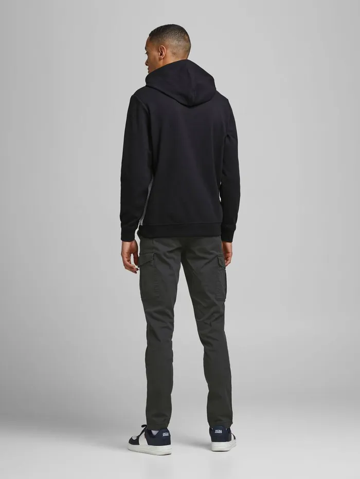 Trousers JACK and JONES Mens MARCO JOE AKM CARGO TROUSERS Black Black