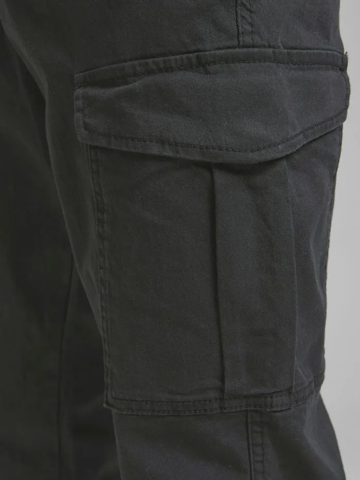 Trousers JACK and JONES Mens MARCO JOE AKM CARGO TROUSERS Black Black
