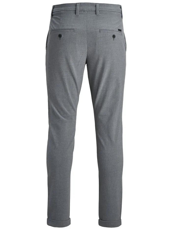 Trousers JACK and JONES Mens MARCO KM 909 CHINOS Grey Grey Melange