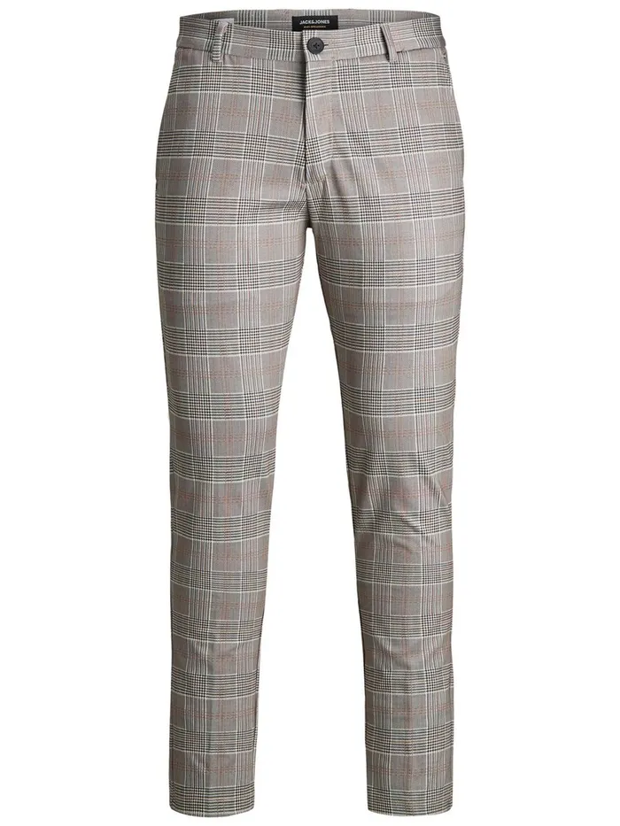 Trousers JACK and JONES Mens MARCO PHIL CHINOS Grey Beige