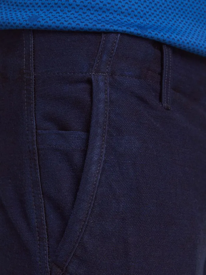 Trousers JACK and JONES Mens PAUL FLAKE AKM 256 CARGO TROUSERS Blue Blue Denim