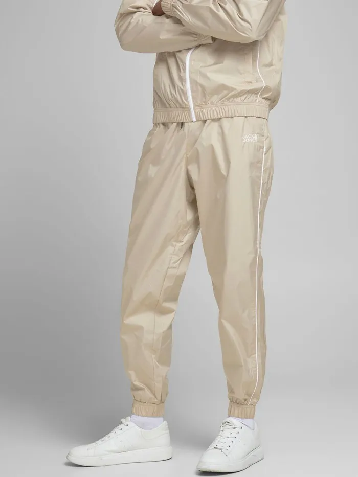 Trousers JACK and JONES Mens TRACK SUIT TRAINING TROUSERS Beige Crockery