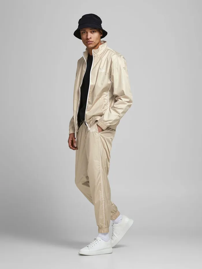 Trousers JACK and JONES Mens TRACK SUIT TRAINING TROUSERS Beige Crockery