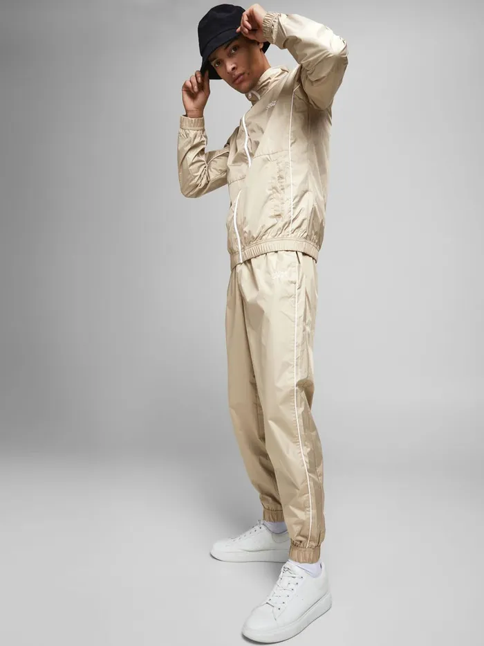 Trousers JACK and JONES Mens TRACK SUIT TRAINING TROUSERS Beige Crockery