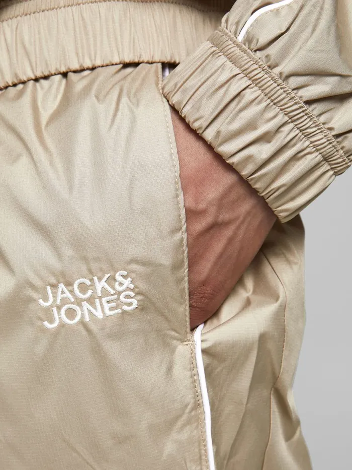 Trousers JACK and JONES Mens TRACK SUIT TRAINING TROUSERS Beige Crockery