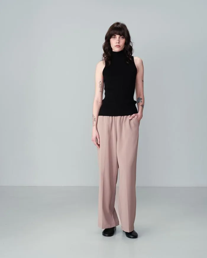 TROUSERS TAUPE NOBLESSE Shop Grace and Mila Flowing Trousers