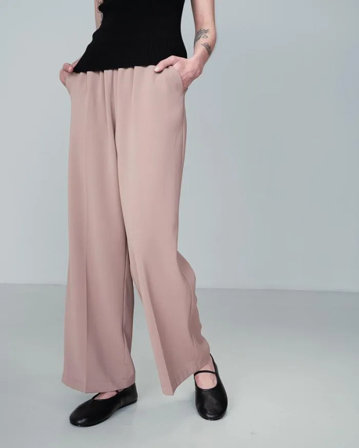 TROUSERS TAUPE NOBLESSE Shop Grace and Mila Flowing Trousers