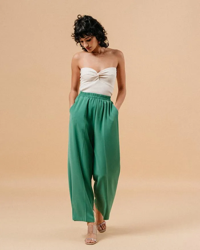 TROUSERS VERT MATCH Shop Grace and Mila HighWaisted Trousers