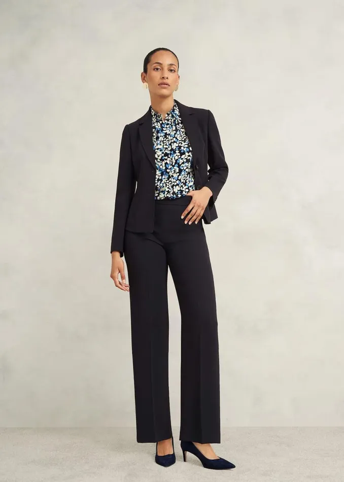 Trousers Women HOBBS Mel Wide Trouser Navy