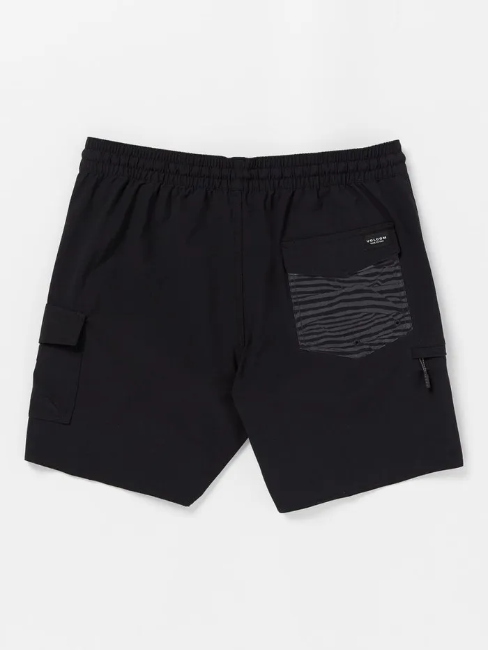 Truly Liberator Trunks 8211 Black Mens Volcom Boardshorts and Trunks