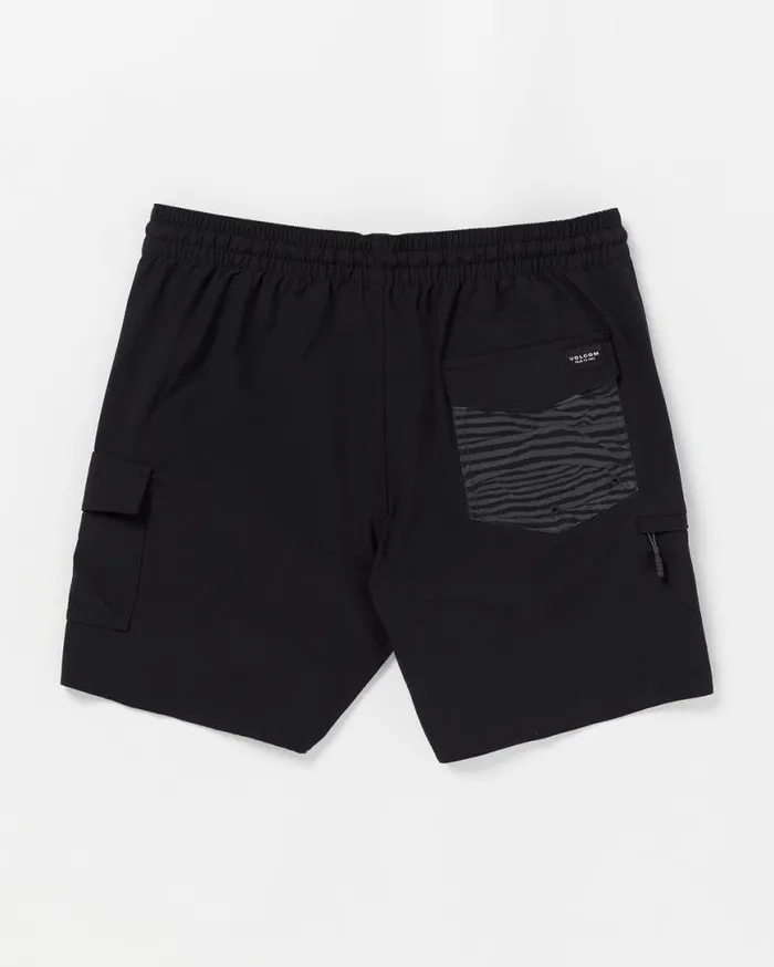 Truly Liberator Trunks 8211 Black Mens Volcom Boardshorts and Trunks