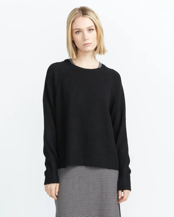 Twinkle Teas Sweater 8211 Black Womens Volcom Sweaters and Cardigans