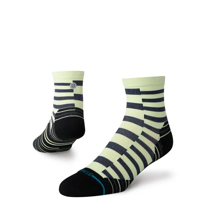 Ultralight Performance Quarter Socks Staggered 8211 Black MenWomen Stance Quarter Ultralight Performance Quarter Socks Staggered 8211 Black MenWomen Stance Quarter