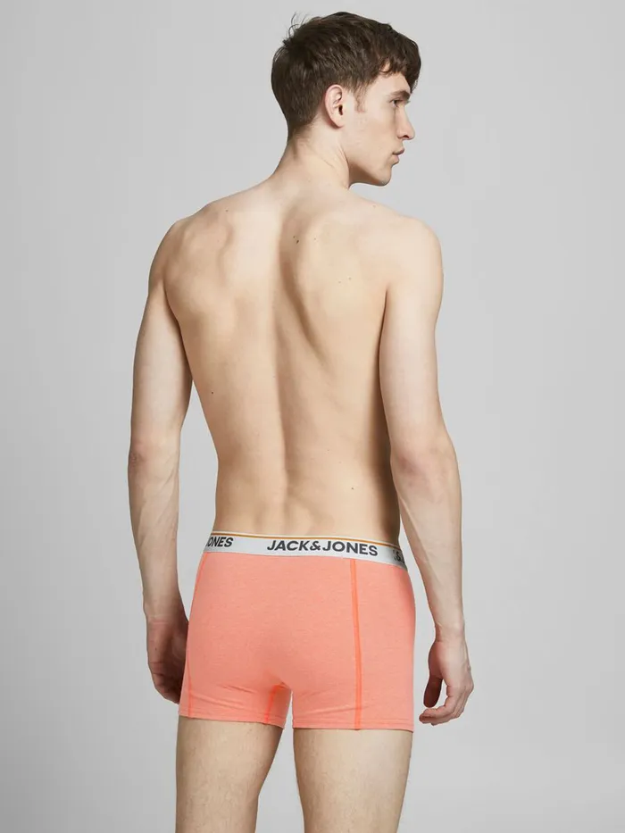Underwear JACK and JONES Mens 5PACK TRUNKS Orange Black Online