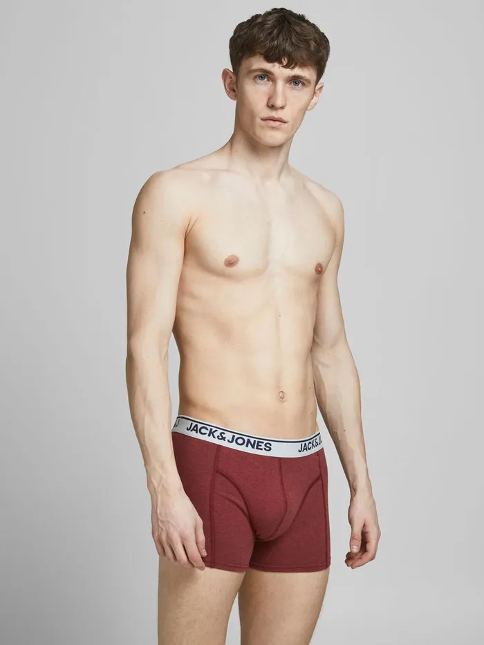 Underwear JACK and JONES Mens 5PACK TRUNKS Orange Black Online