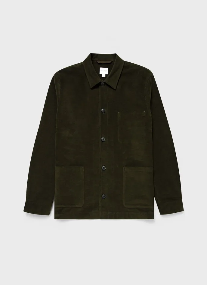ussunspel Moleskin Twin Pocket Jacket Peat Men Jackets and Coats