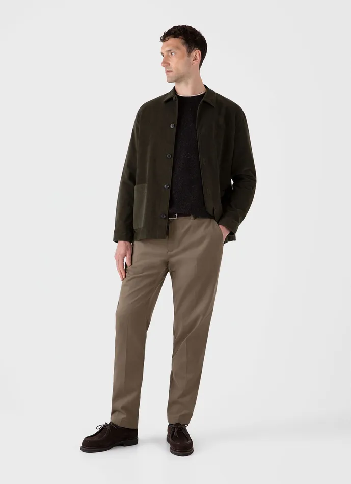 ussunspel Moleskin Twin Pocket Jacket Peat Men Jackets and Coats ussunspel Moleskin Twin Pocket Jacket Peat Men Jackets and Coats