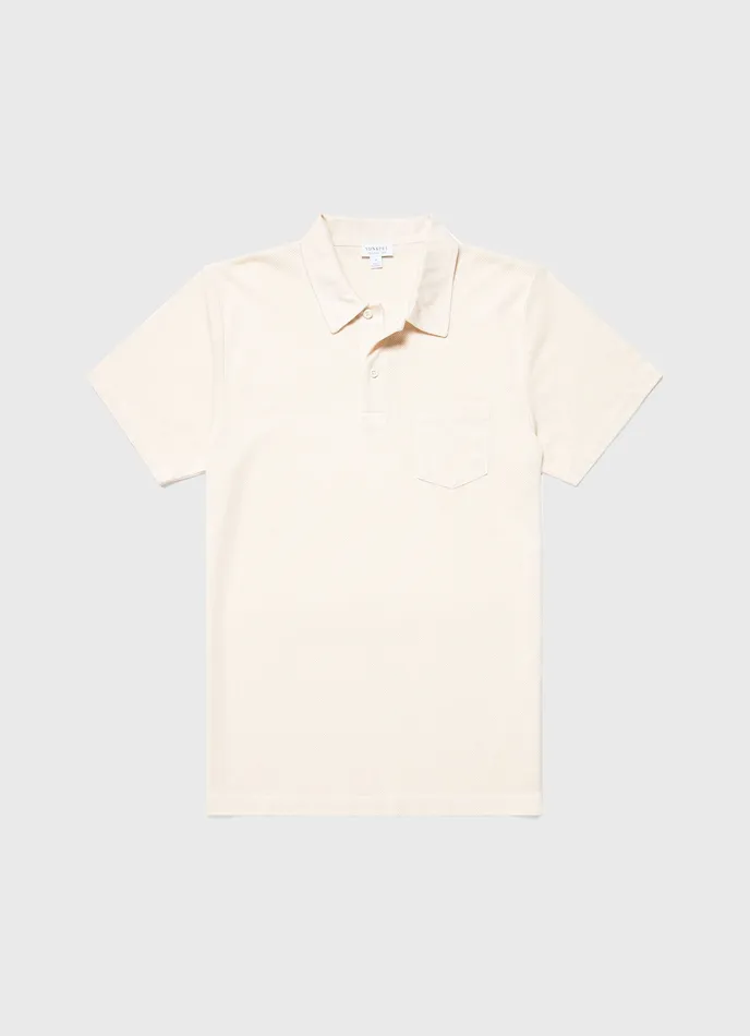 ussunspel Polo Shirts Men Riviera Polo Shirt Undyed