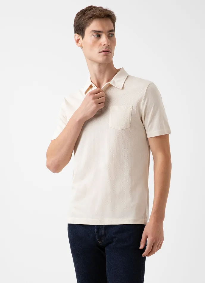 ussunspel Polo Shirts Men Riviera Polo Shirt Undyed ussunspel Polo Shirts Men Riviera Polo Shirt Undyed
