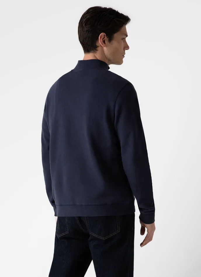 ussunspel Sweatshirts and Sweatpants Men Half Zip Loopback Sweatshirt Navy ussunspel Sweatshirts and Sweatpants Men Half Zip Loopback Sweatshirt Navy