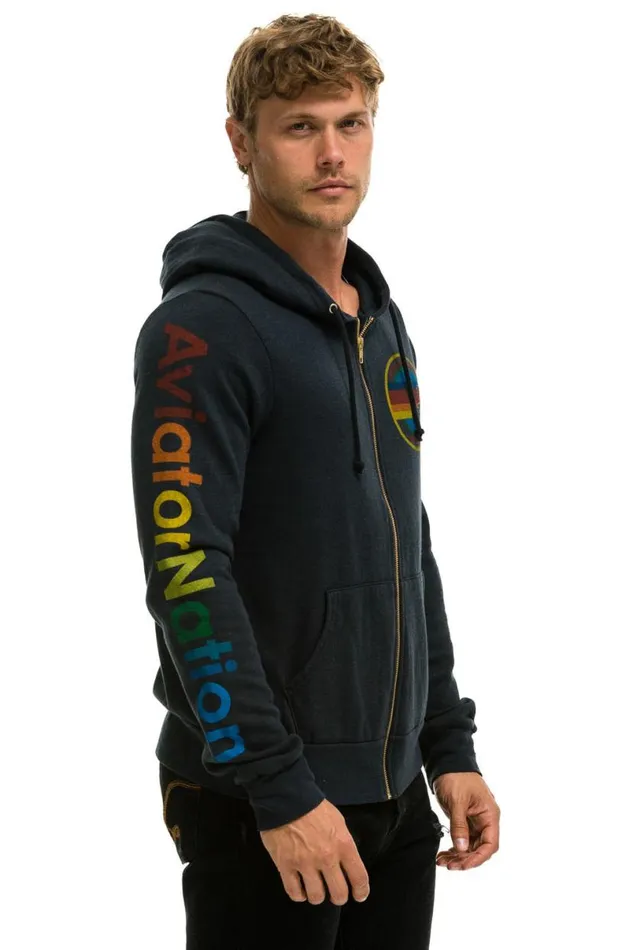 Vail Zip Hoodie 8211 Charcoal WomenMen Aviator Nation Hoodies