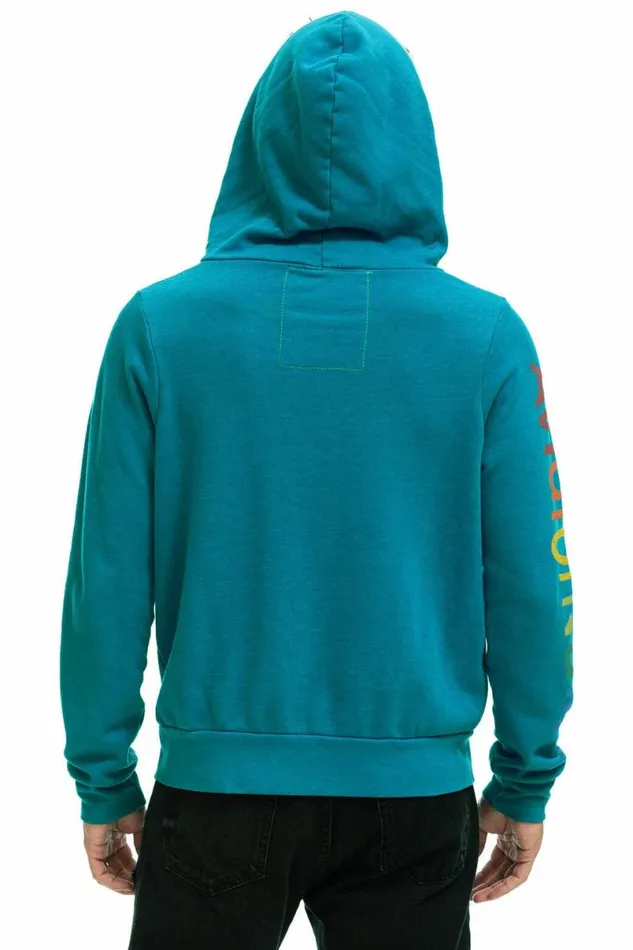 Vail Zip Hoodie 8211 Teal WomenMen Aviator Nation Hoodies