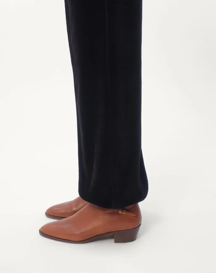 Valentino Activewear Man Chenille Jogging Pants With Chez Valentino Patch For Man In Black Black